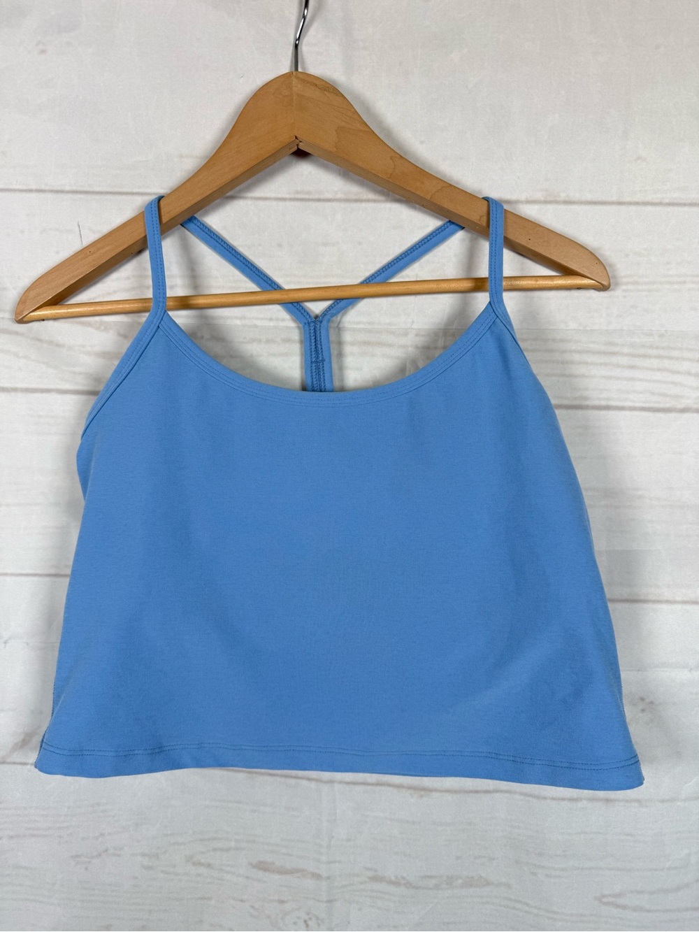 Beyond Yoga Spacedye Slim
Racerback Cropped Tank Size XL blue